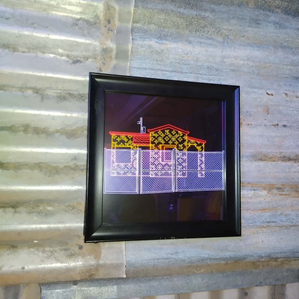 Neon LV Trap House 2 Framed Art Print By Neon Nicho